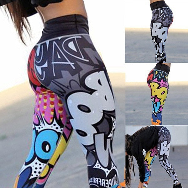 Women Digital Printing Leggings Workout