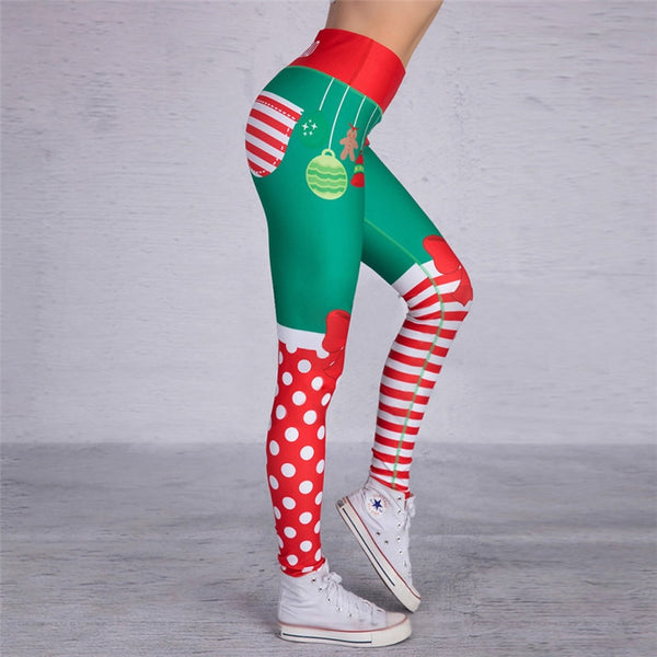 sexy printing leggings hip elastic