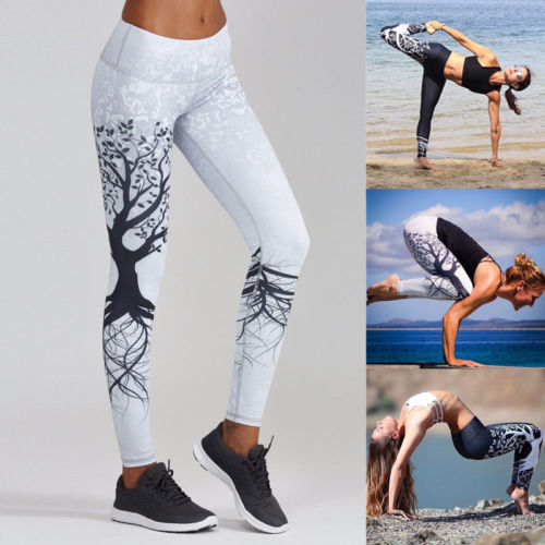 Trees Print Thai Harem Trousers