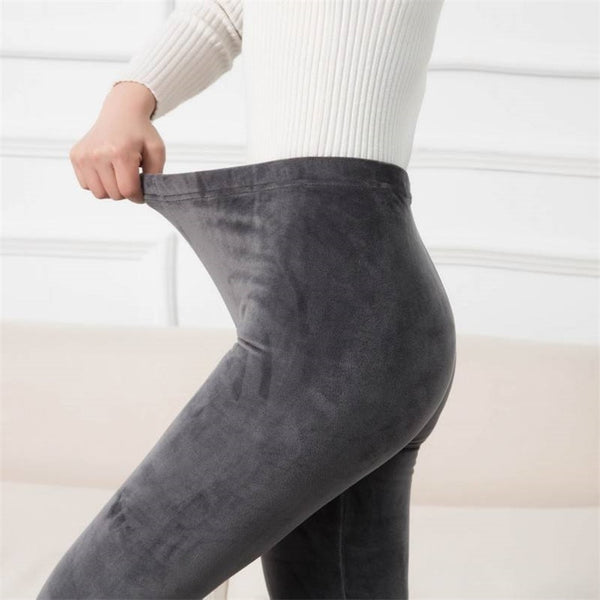 Warm Pants Knit High Waist Thermal Leggings