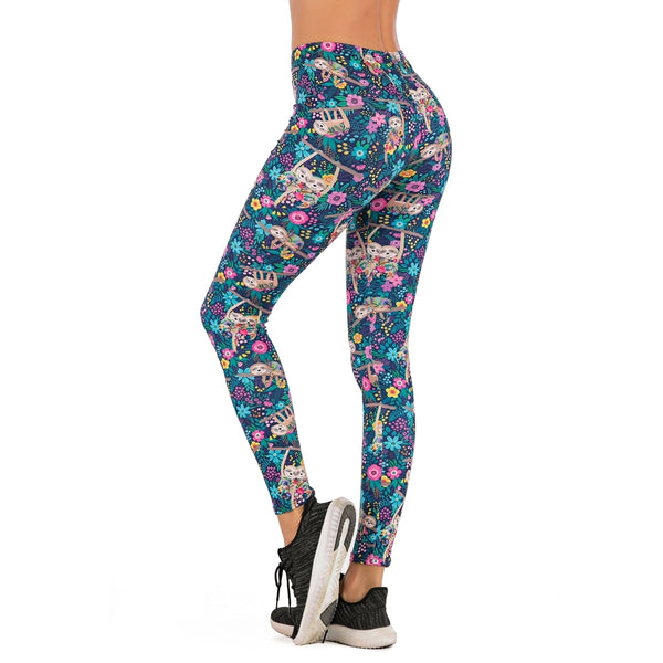 Floral sloth Printing