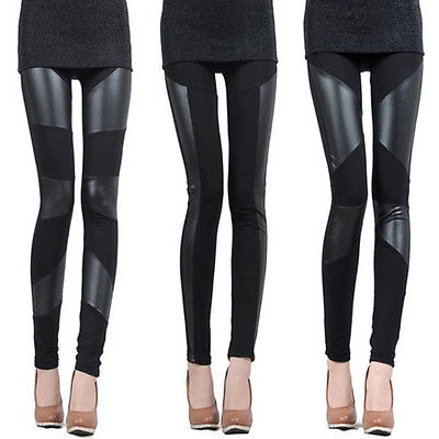 Black Faux Leather