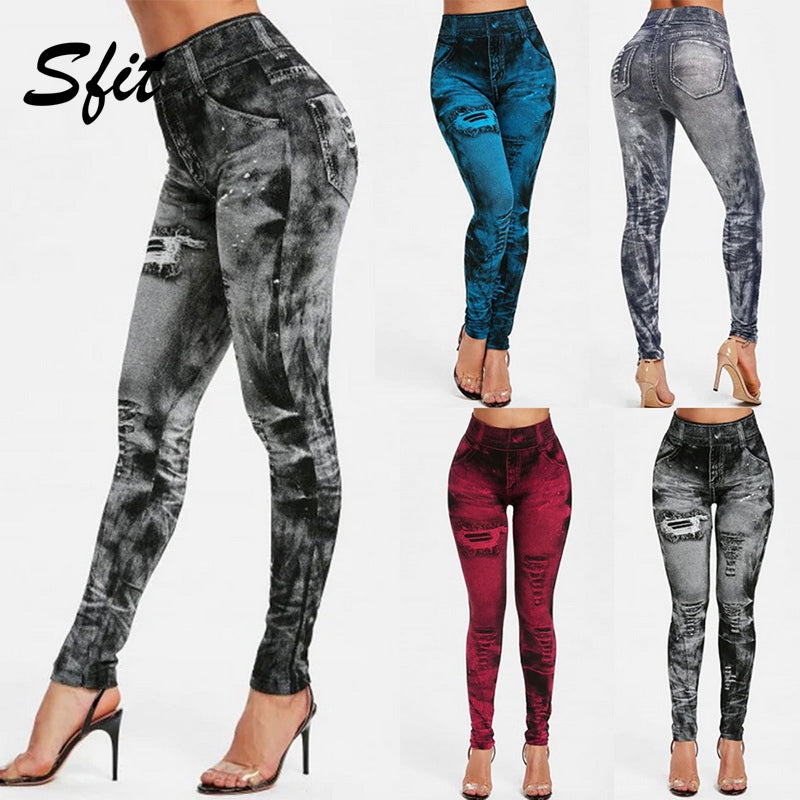 Denim Jeans Leggings