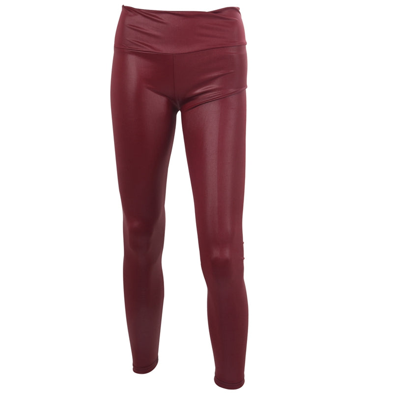 Faux Leather Look High Waist