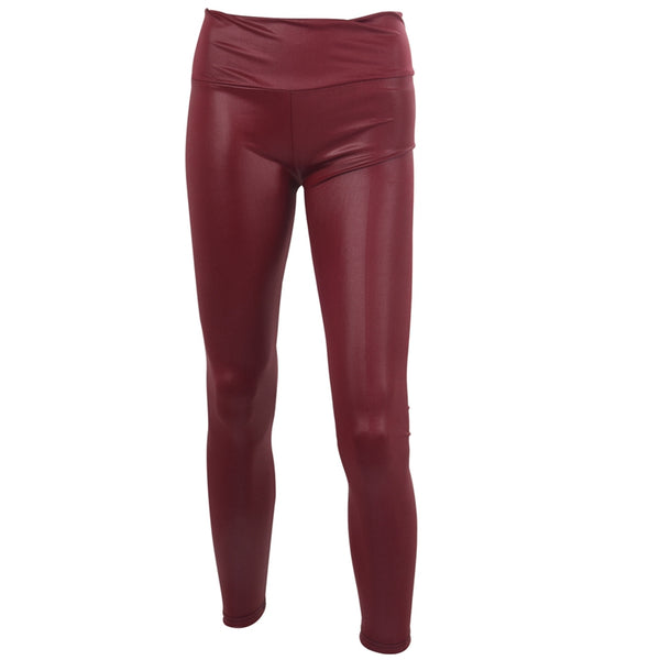 Faux Leather Look High Waist