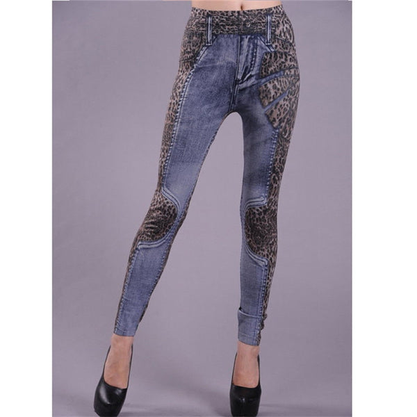 Casual Blue Leggings
