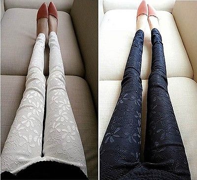 Casual Floral Trousers Tight Pants