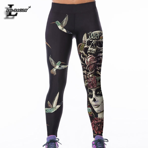 Style Leggings Bird Digital Print