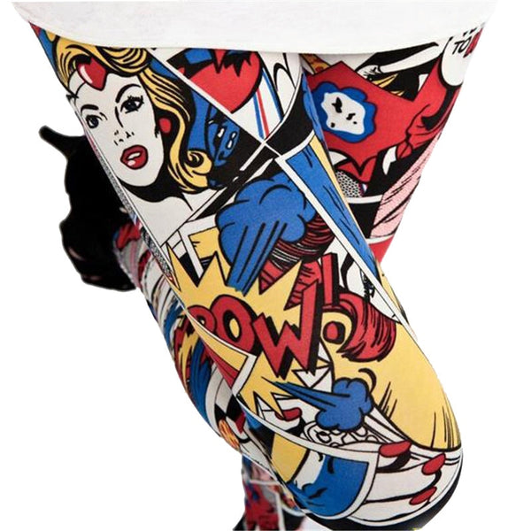 Cartoon Printed Disco Pants