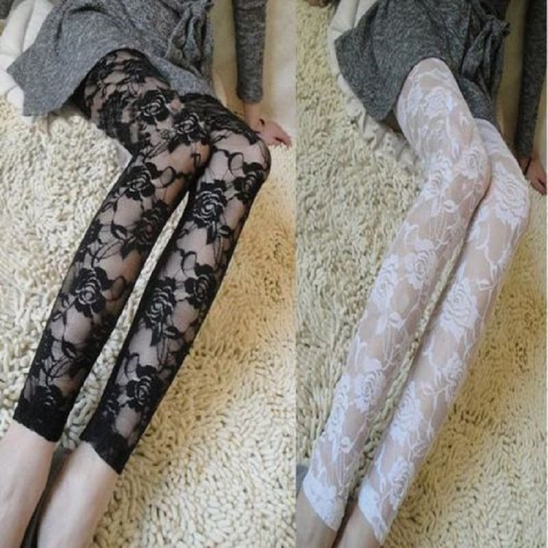 Floral Leggings Cotton Leggings