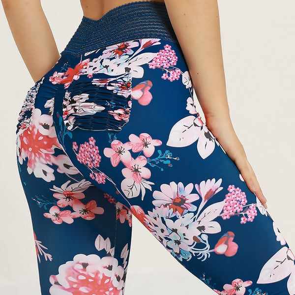 Sexy Floral Print Pants